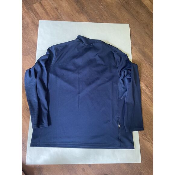 Nike Dri-FIT Men's Quarter-Zip Golf Pullover Navy Blue Top Georgetown - Picture 2 of 9